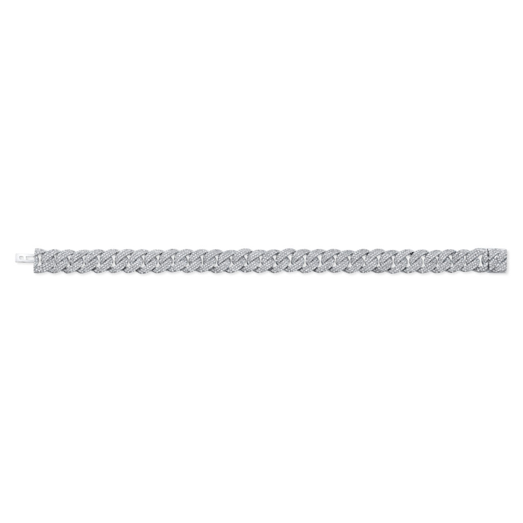 Bald Eagle Diamond Curblink Bracelet | 14K Gold | Monte Christo