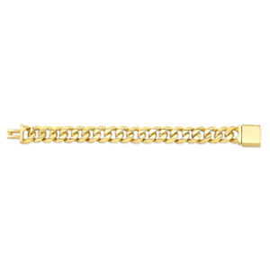 15mm Cuban Link Gold Bracelet