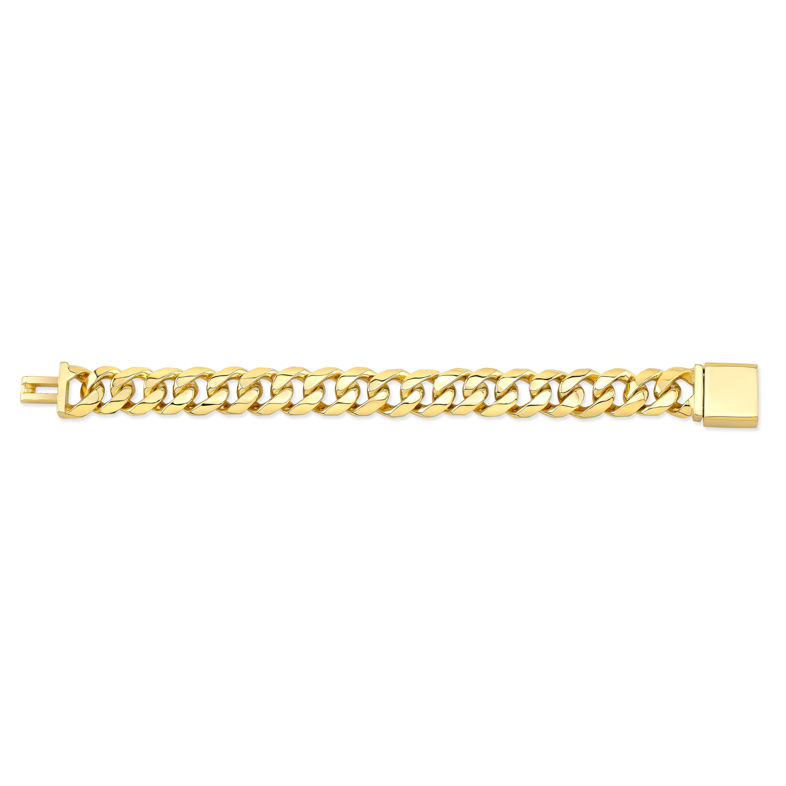 15mm Cuban Link Gold Bracelet | Monte Christo Trade Corporation