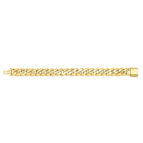 14mm Cuban Link Gold Bracelet