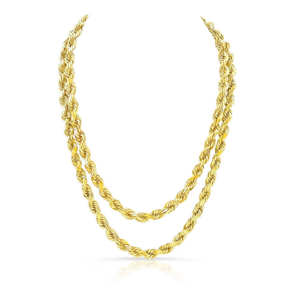 14K Gold Rope Chain Custom Jewelry Monte Christo Trade Corporation