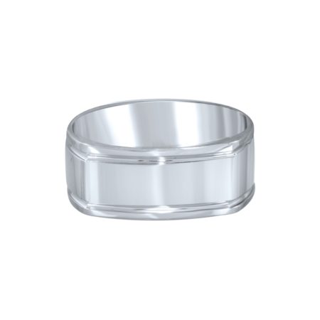 Extra Wide Square Wedding Band 6, 7 & 8mm - Image 2