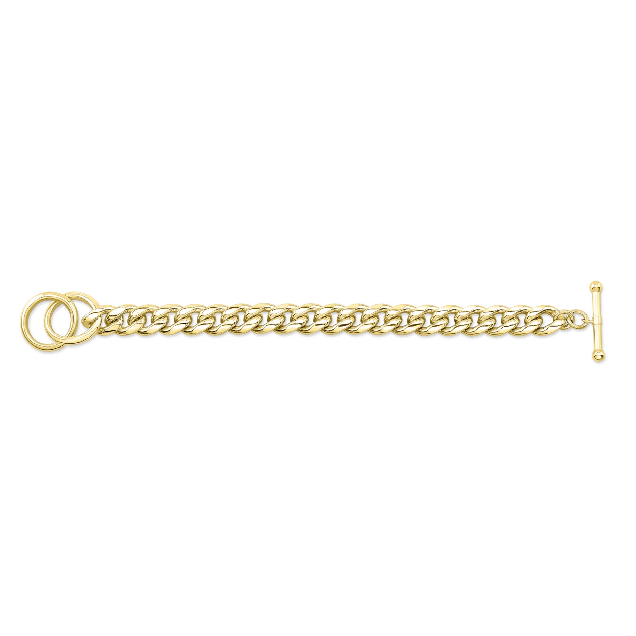 14mm Cuban Link Gold Bracelet | Monte Christo Trade Corporation